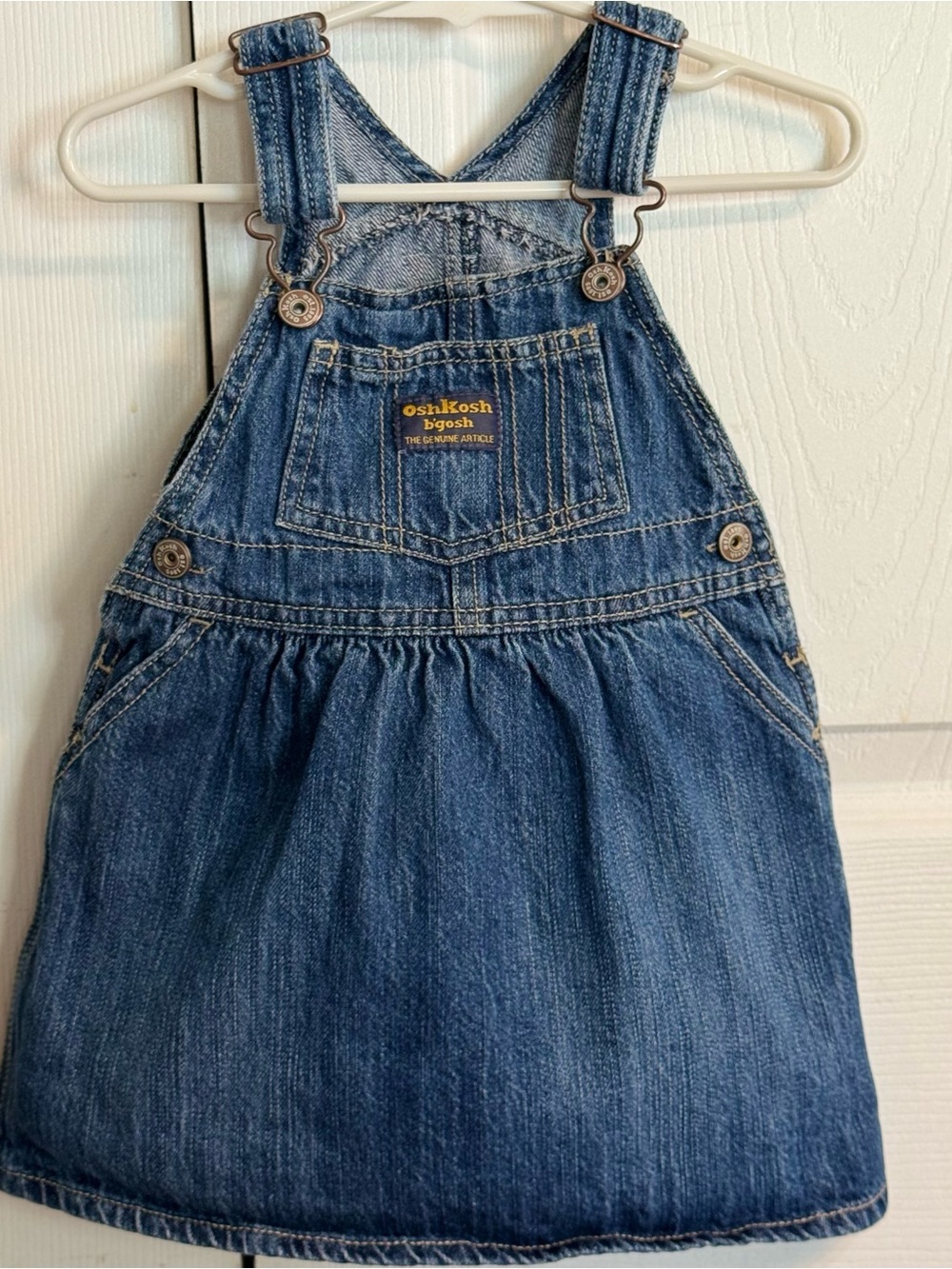🌟 Vintage-Style OshKosh B'gosh Denim Overalls Dress